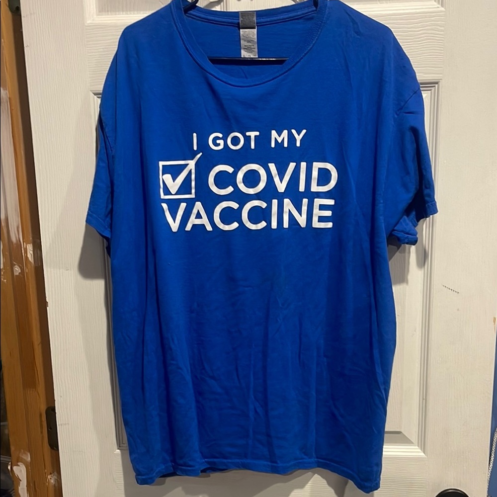 Blue 'I Got My COVID Vaccine' T-Shirt